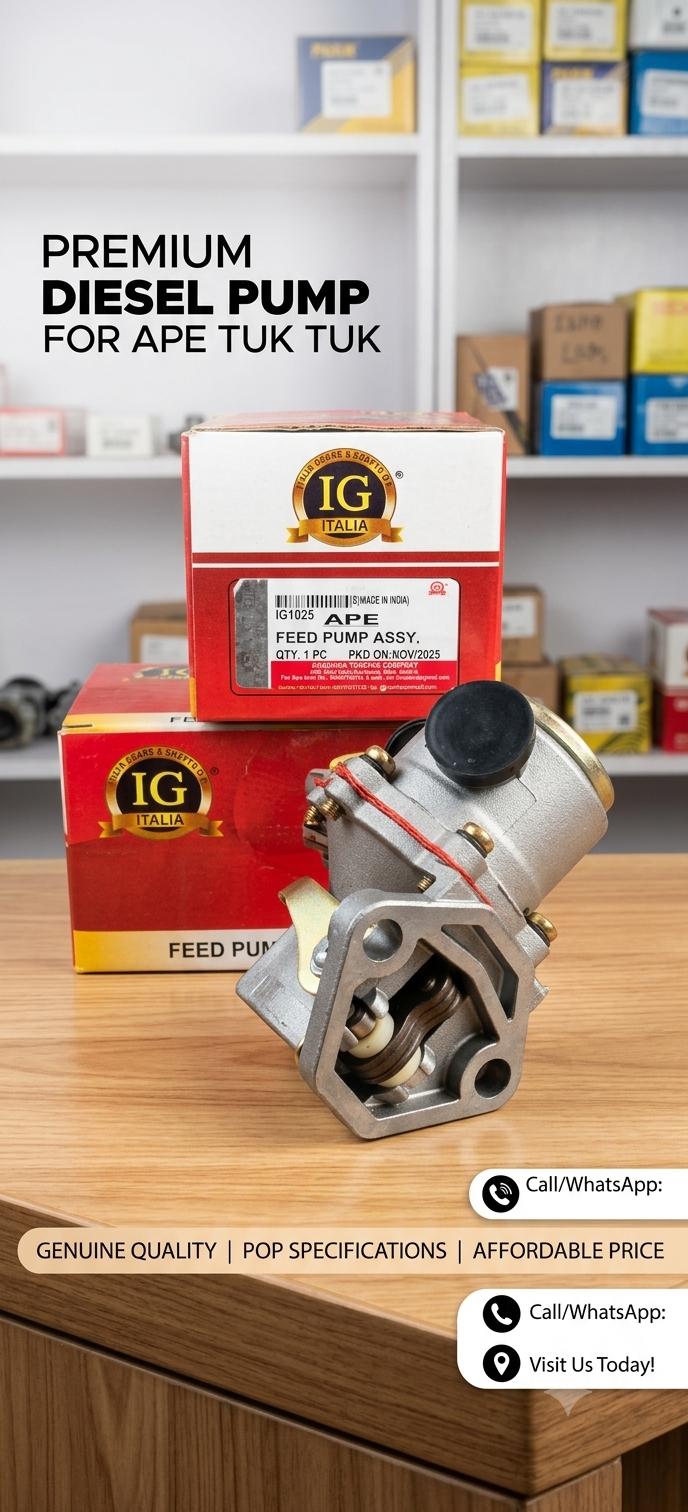 Piaggio Ape Feed Pump Assembly